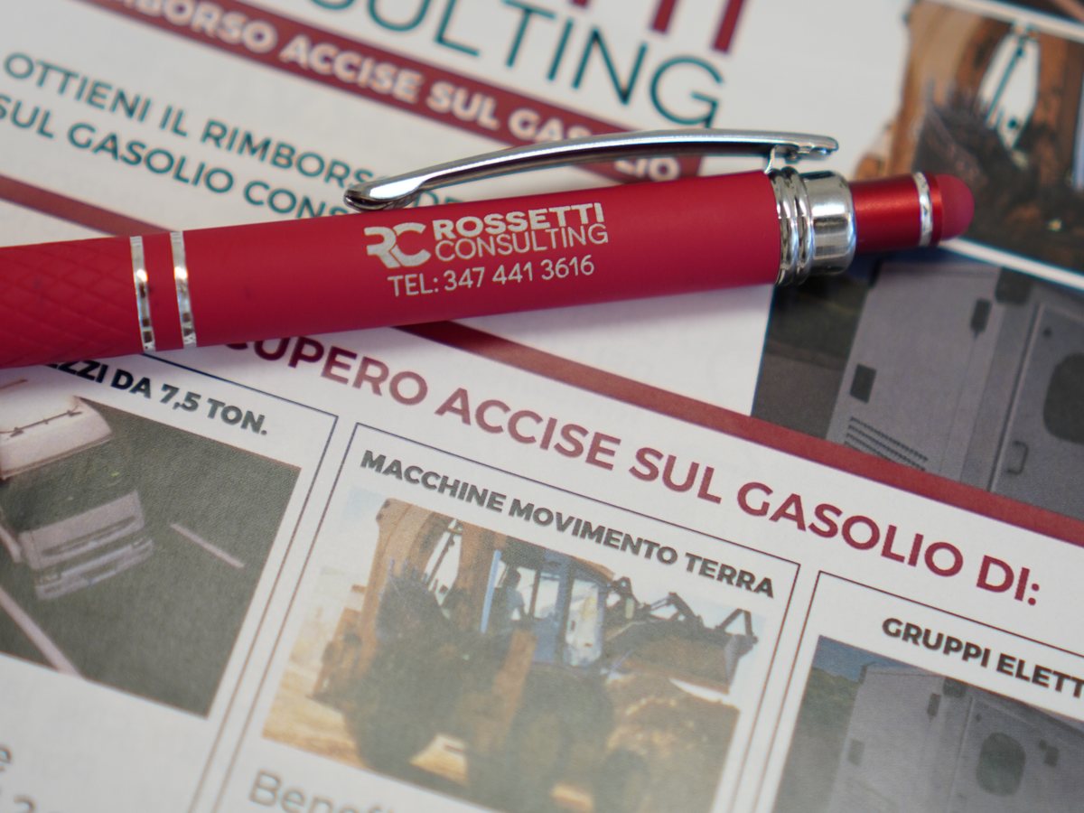 Materiale informativo con i mezzi ammessi al recupero accise sul gasolio